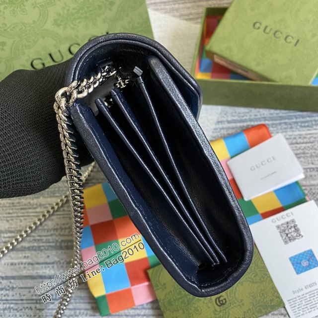 Gucci新款包包 古馳GG Marmont系列斜挎女包 Gucci蘭帆布小號鏈條包 474575  ydg3287
